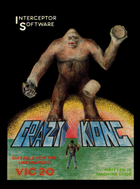 Crazy Kong Vic-20 US box art